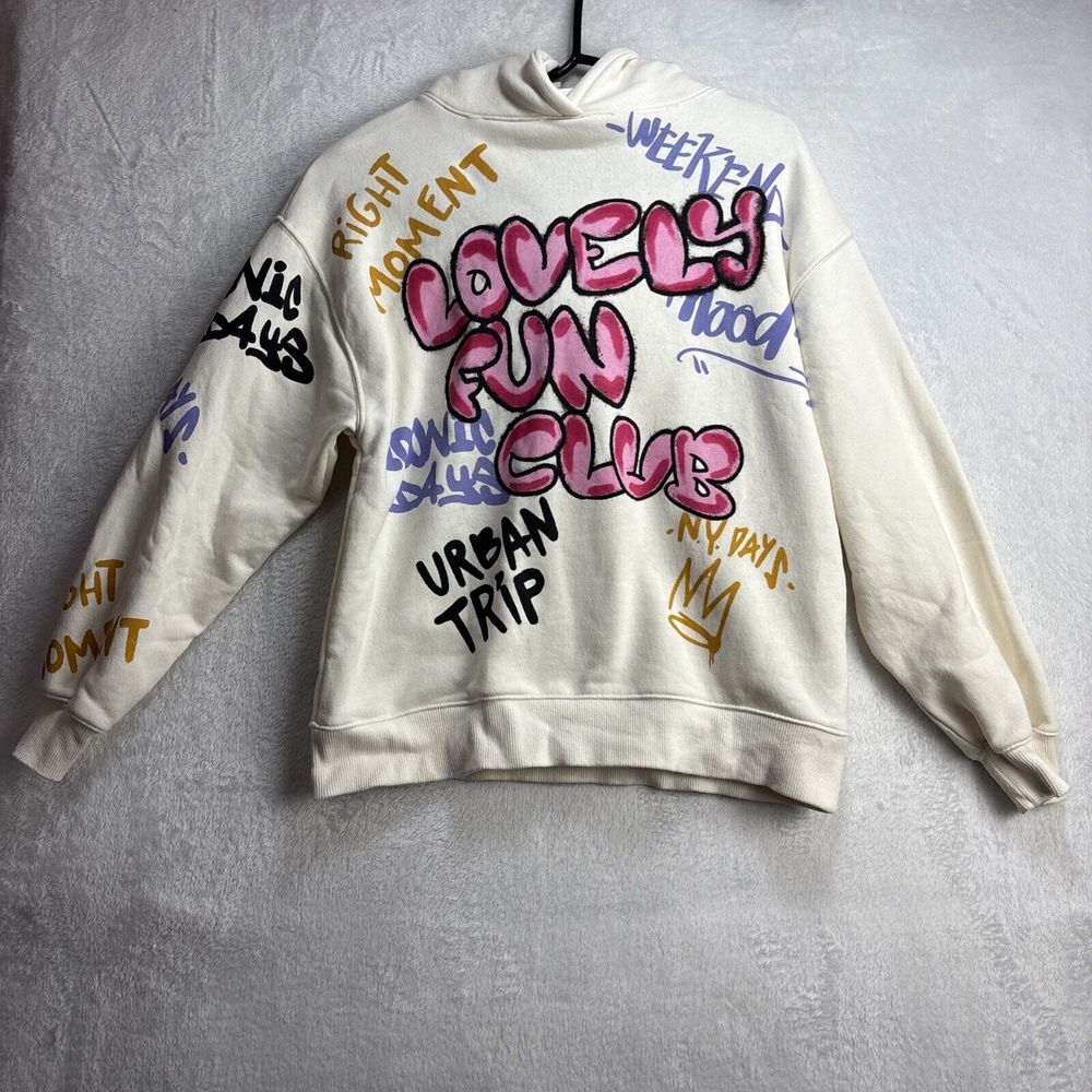 Zara "Lonely fun club" Youth Juniors Hoodie Size 11-12